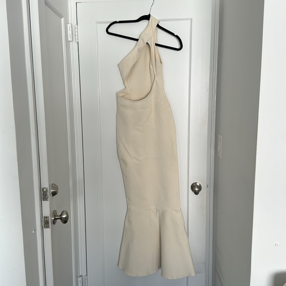 Dodiee Reinforce One Shoulder Dress in Cream - Size S - Picture 5 of 5